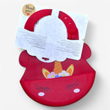 Unicorn Silicone Baby Bib with Food Catcher – Adjustable & Waterproof Feeding Bib for Toddlers
