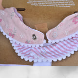 Little Alpaca Baby Girl Accessories Set – 3 Soft Headbands & 2 Absorbent Bibs | Floral & Striped Prints