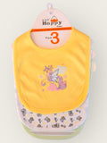 3-Pack Soft Cotton Baby Bib Set – Fun Prints & Snap Closures (Unisex)
