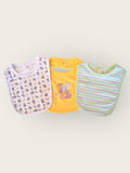 3-Pack Soft Cotton Baby Bib Set – Fun Prints & Snap Closures (Unisex)