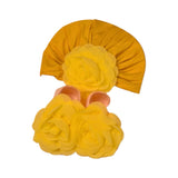 Baby Girl Turban Cap & Booties Set –  Floral Accessory Collection for Newborns & Infants