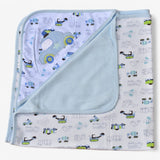 Carter’s Baby Hooded Blanket – Soft &amp; Cozy Transportation-Themed Wrap