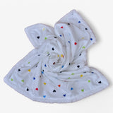 Soft &amp; Cozy Sherpa Baby Blanket – Colorful Heart Print! ❤️🧡💛💚💙