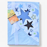 Dreamy Blue Star Baby Blanket – Soft &amp; Cozy! 🌟💙