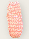 Newborn Baby Swaddle Wrap – Pink Bird Print | Soft Cotton Adjustable Swaddling Blanket (0-3 Months)