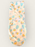 Newborn Baby Swaddle Wrap – Aqua Animal Print | Soft Cotton Adjustable Sleep Sack (0-3 Months)