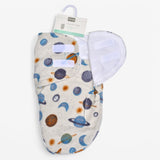 Newborn Swaddle Wrap – Space & Planet Print (0–3 Months)