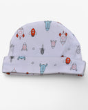 Pack of 5 Soft Cotton Baby Caps – Cute Prints & Designs for Newborns and Infants