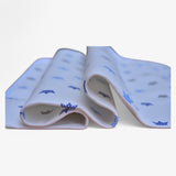 Soft &amp; Waterproof Baby Changing Sheet – Royal Blue Crown Print