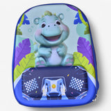3D Happy Hippo Adventure Backpack (D39) – Jungle Fun for Kids! 🦛🌿🎒