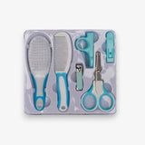 6-Piece Baby Grooming Kit – Newborn Care Set with Brush, Comb, Nail Clippers & Scissors (Blue)