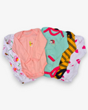 Pack of 5 Long-Sleeve Baby Bodysuits (E11)
