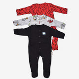 Baby Unisex Full-Sleeve Sleepsuit Set (E1)