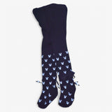 “Black Minnie Tights for Girls – Warm Winter Stockings with Bows”