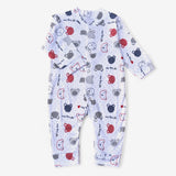 Pack of 3 Full-Sleeve Baby Rompers (E33A)