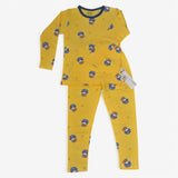 “Captain Star Yellow Night Suit – Soft Pajama Set for Boys”
