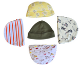 Baby Cotton Cap Set – 5-Pack Soft Newborn & Infant Hats (Unisex)