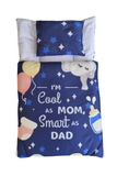 Baby Carry Nest – Soft Cotton Portable Sleeping Bag with Pillow – Elephant & Balloon Print