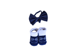Baby Boy Bow Tie & Booties Set – Formal Outfit Accessories