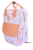 Adorable Pink Diaper Backpack – Waterproof Multi-Compartment Baby Bag with Stroller Straps